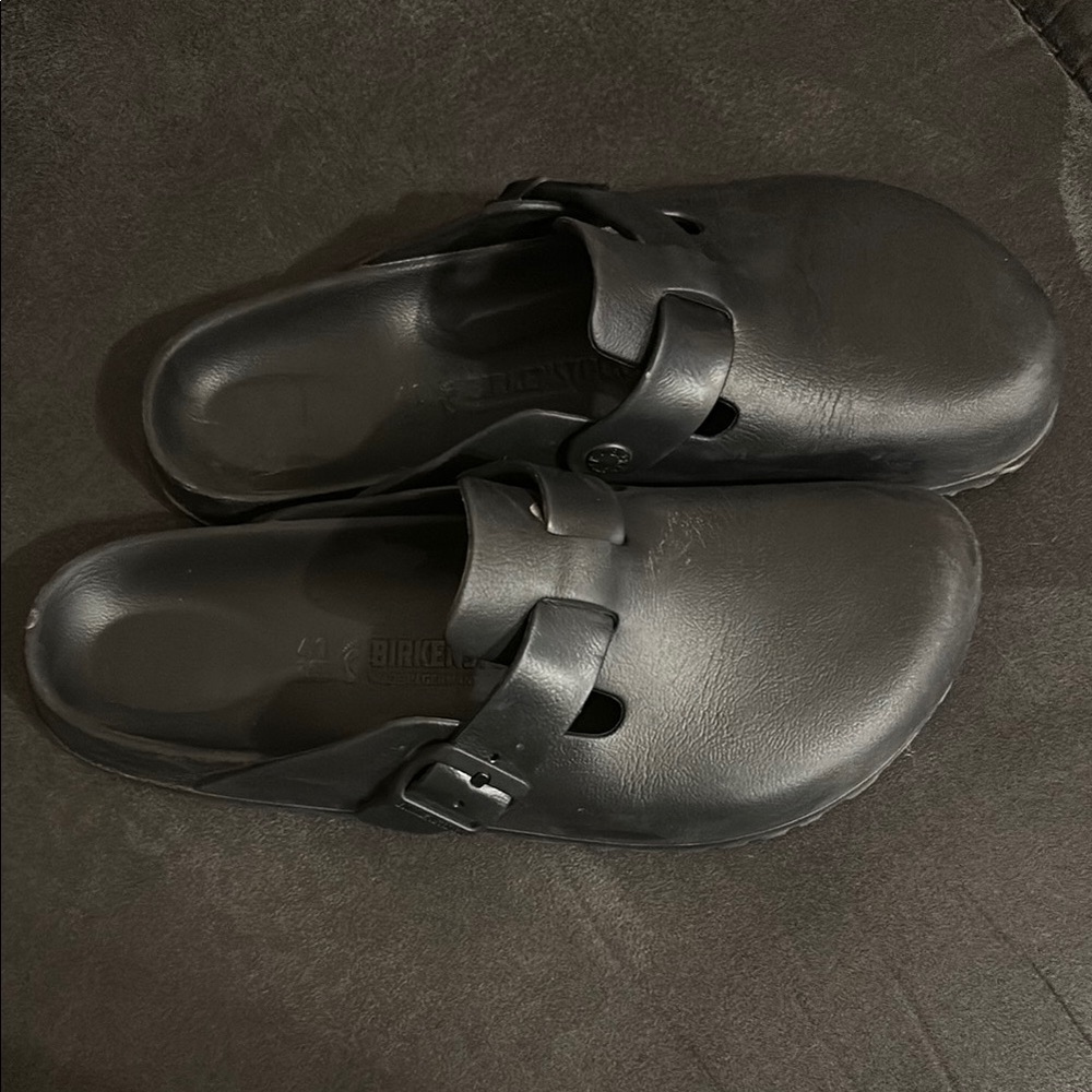 Birkenstock Black Slip-On Clogs